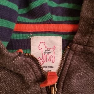 2 @ Mini Boden  zip front hoodies 10 each